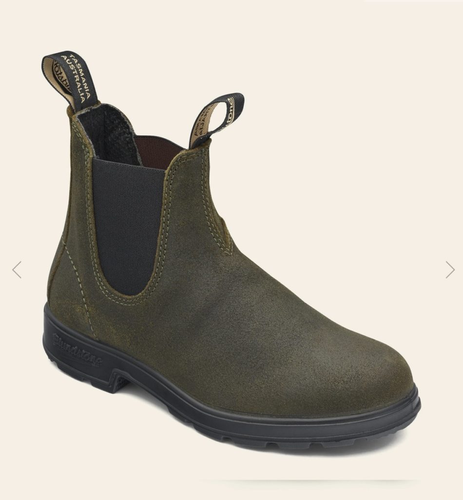 blundstone boots olive